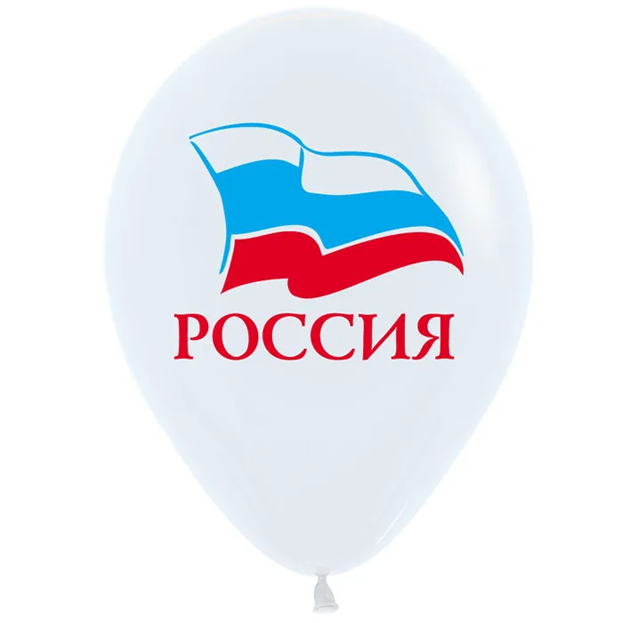 S 12"/30см Триколор Россия, Пастель / 50 шт./ (Колумбия)