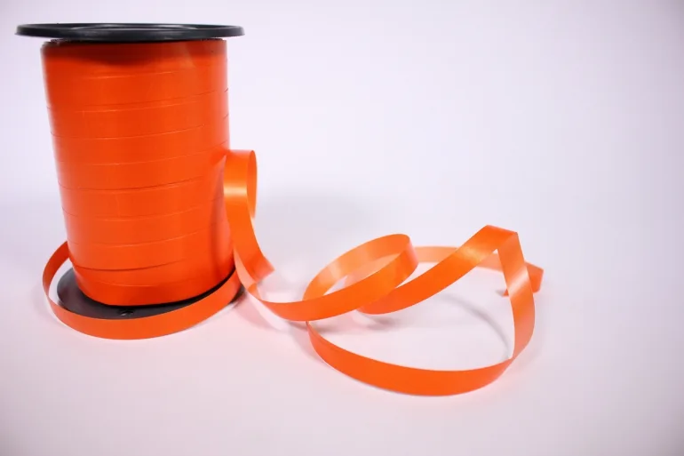 Лента бобина 1см*250м Оранжевый (Россия)