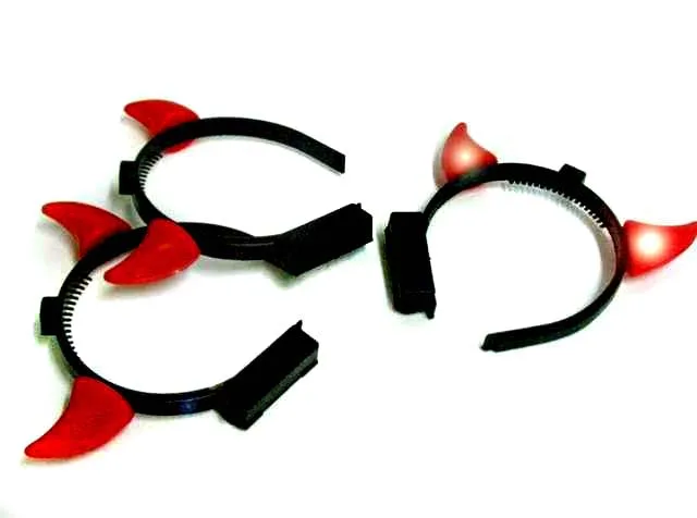 Ободок свет. Рожки малые цветные