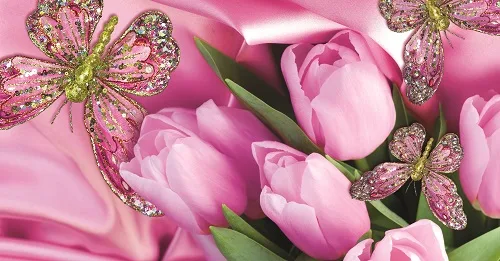 OPTIMA Конверт для денег Без текста (цветы) (10 шт.)