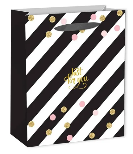 Dream cards Пакет подарочный с матовой ламинацией и глиттером Только для тебя одной 18х23х10 см (M)