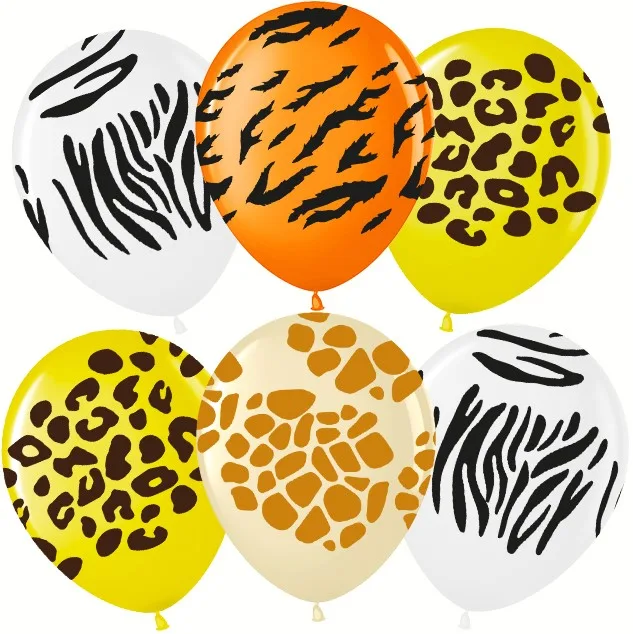 ВВ 12''/30 см Сафари, Ассорти, пастель, 5 ст, 25 шт.(Малайзия)