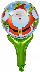 Шар с клапаном (20''/51 см) Мини-фигура, Дед Мороз, 1 шт. (Китай)