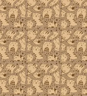 Пакет подарочный ламинированный Коты (М) 18х24х8