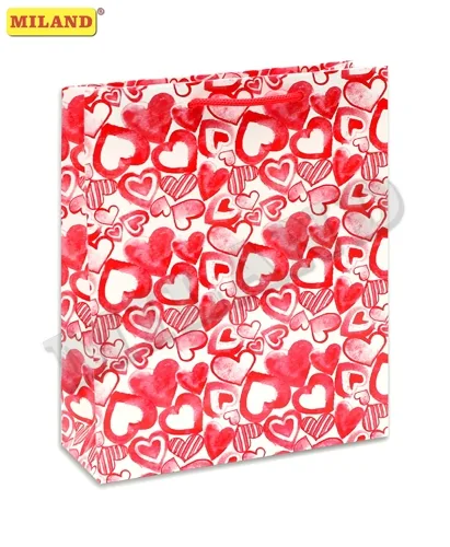 Пакет подарочный Для влюбленных (М) 18х24х8