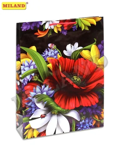 Пакет подарочный Феерия цвета (L) 26.4*36*11.5