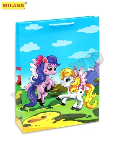 Пакет подарочный Волшебные пони (L) 26.4*36*11.5