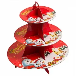 Стойка для дессертов Новогодняя, 1 шт.