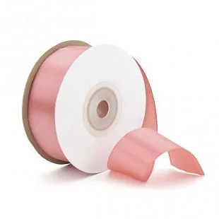 Лента Атлас Чайная роза/ 12 мм * 22,85 м (Китай)