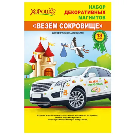 Набор магнитов "Везем сокровище"