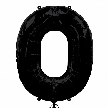 G 40"/102см Цифра "0" Black, 1 шт. (Италия)