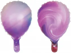 F 13''/33 см Лепесток, Сиреневый, Агат, 1 шт.