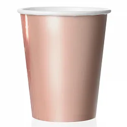 Стаканы (180 мл.) Розовое золото (6 шт.)