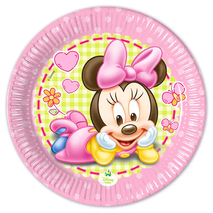 Тарелка 20 см "Малышка Минни" / набор 8 шт. /