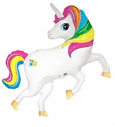 И 42"/107см Радужный единорог, 1 шт. (Испания)