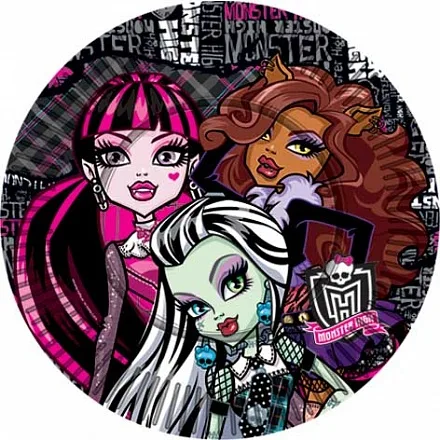 Тарелки "Страшно красивые", 18 см./ уп. 10 шт.