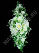 Трансформер с розами и лилиями атлас