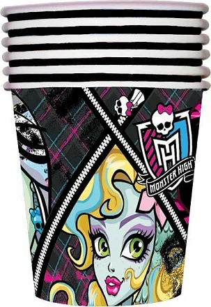 Стакан "Монстр Хай", 210мл., 10 шт.,