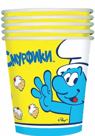 Стакан "Смурфик", 210мл., 10 шт.,