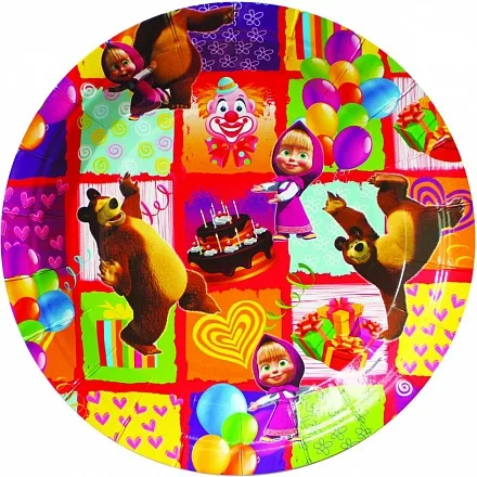 Тарелка "Праздник", 23 см., 10 шт.