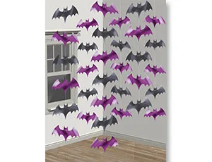 Гирлянда вертикальная Летучая мышь 2,1м/ 6шт
