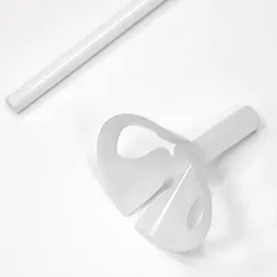 Трубочка большая БЕЛАЯ / 1 шт /