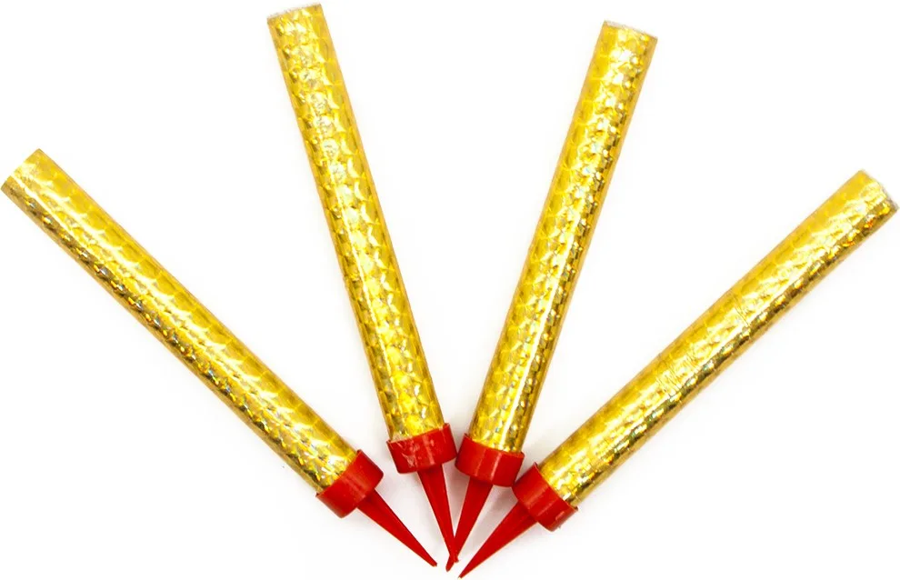 Свеча Фонтан для торта, 30 сек, 12 см, 4 шт