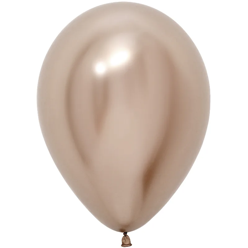 S 5"/13 см. Зеркальные шары Рефлекс Шампань/50 шт./(Колумбия)