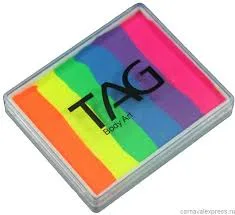 Сплит-кейк 50 гр.   неоновый "Радуга"