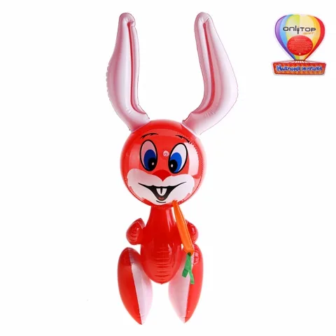 Игрушка надувная Зайка с морковкой 70 см.