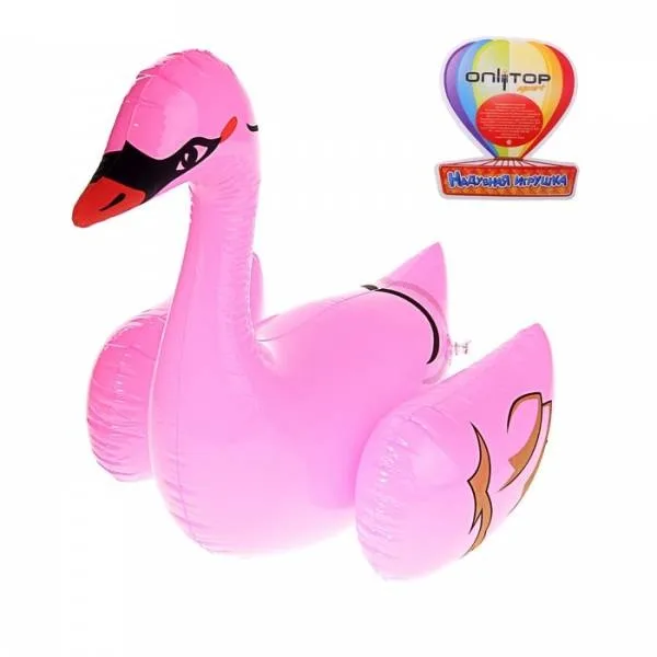 Игрушка надувная Лебедь 40  см. звук