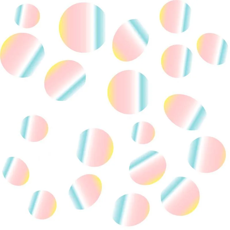 Конфетти "Круги голографические" фольгированные 1,5 см. / 500 г./ (Китай)