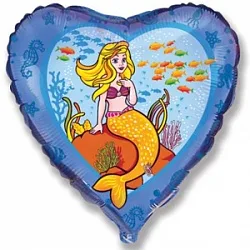 И 18 Сердце Русалка / 1 шт / (Испания)