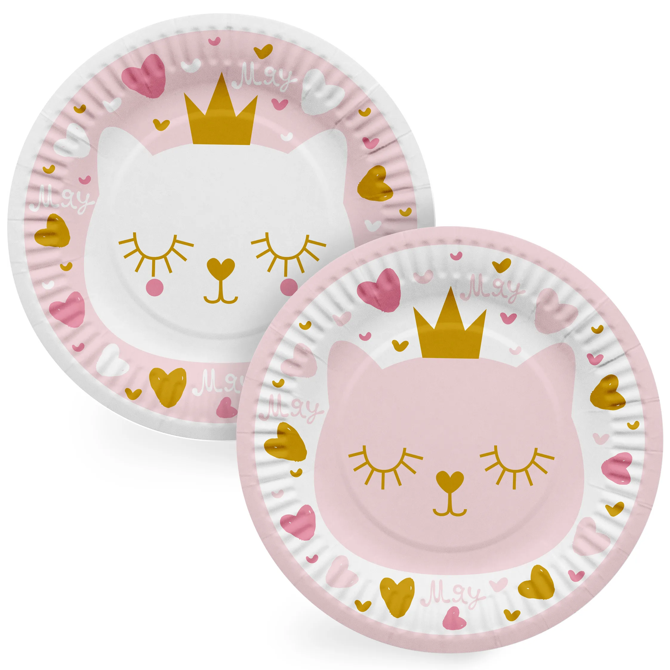 Тарелки (18 см) Котенок Принцесса, 6 шт.