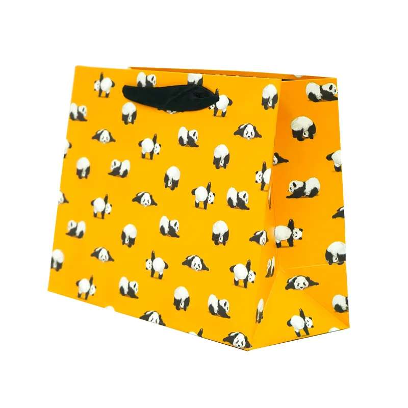 Пакет подарочный "Панды" 23*10*18 см