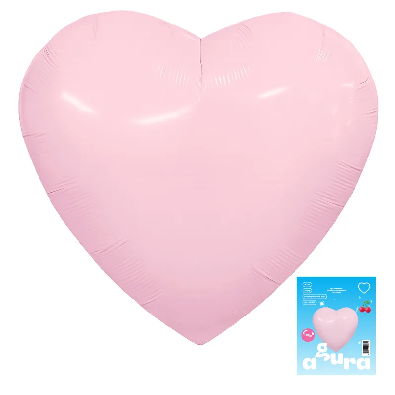 Р 36"/91см Сердце, Зефирный, 1 шт. в уп.(Россия)