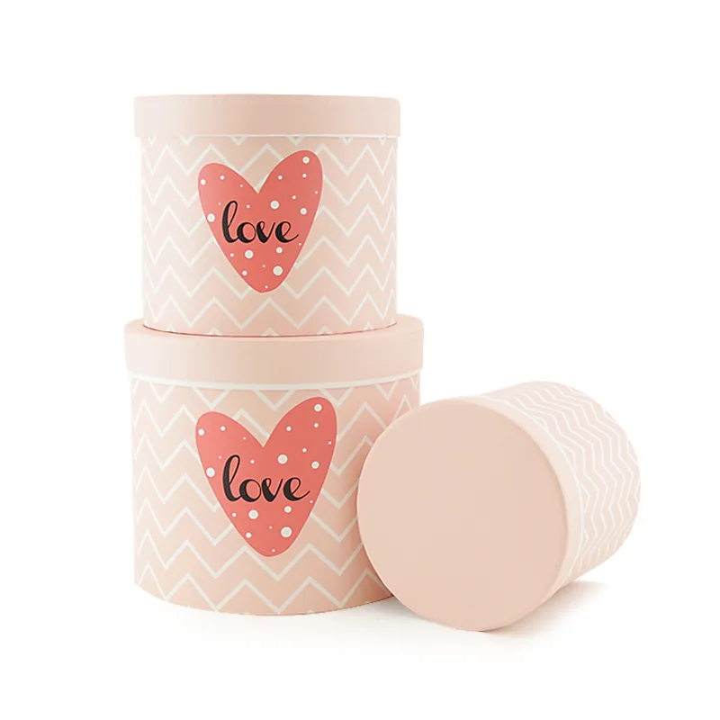 Набор подарочных коробок 3 в 1 "Love" Розовый