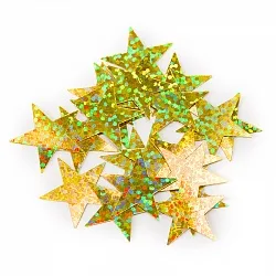 Конфетти Звезды, Голография Золото 17 гр.