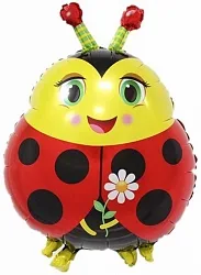 F 26"/66см Божья коровка с цветком, 1 шт. / (Китай)