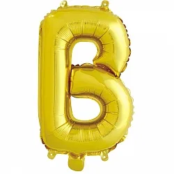 F 16"/41см Буква В , Золото, 1 шт. (Китай)