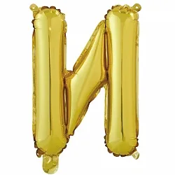 F 16"/41см Буква И , Золото, 1 шт. (Китай)