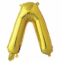 F 16"/41см Буква Л , Золото, 1 шт. (Китай)