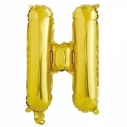 F 16"/41см Буква Н , Золото, 1 шт. (Китай)