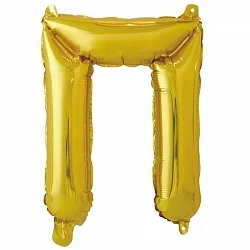 F 16"/41см Буква П , Золото, 1 шт. (Китай)