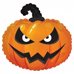 С 22"/56см Страшная тыква, Оранжевый, 1 шт. (США)