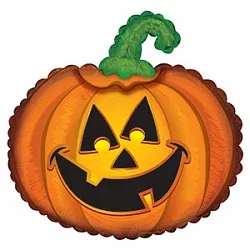 С 22"/56см Счастливая тыква, Оранжевый, 1 шт. (США)