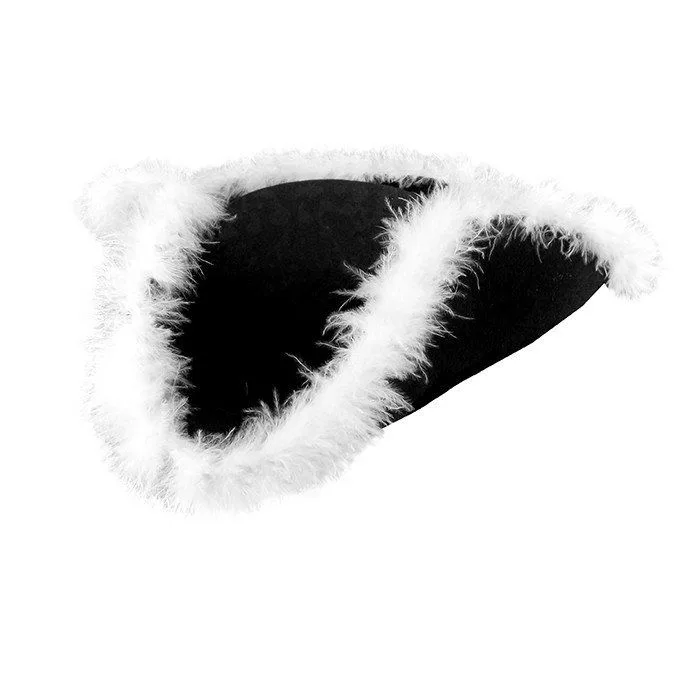 Шляпа  "Треуголка" с перьями (Китай)