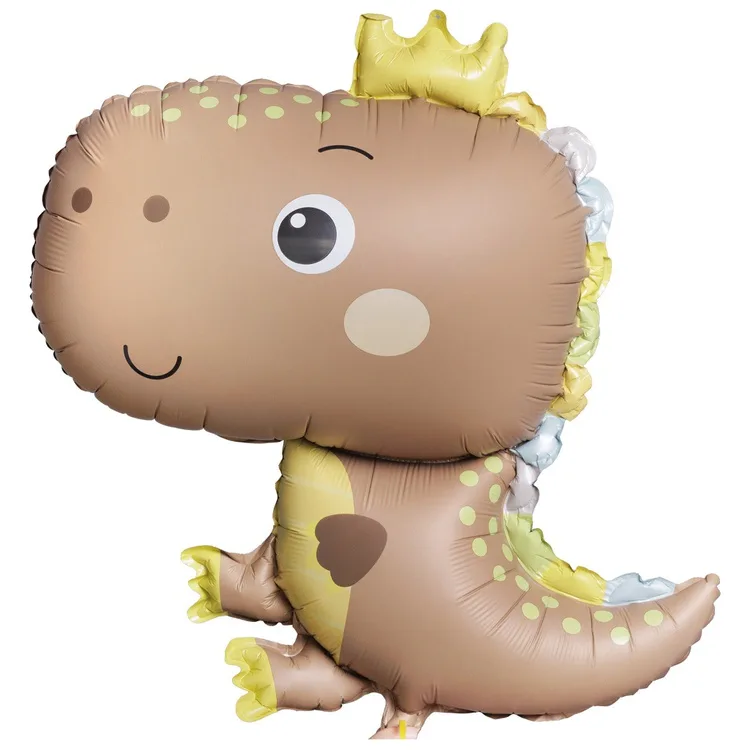 К 31"/79 см Динозаврик в короне бежевый (Китай)