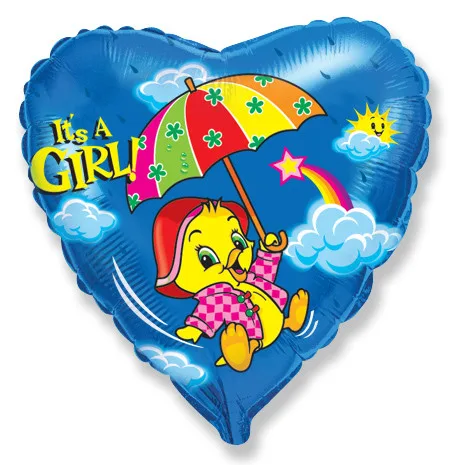 И 18 Сердце Это девочка Утенок / Girl / 1 шт / (Испания)