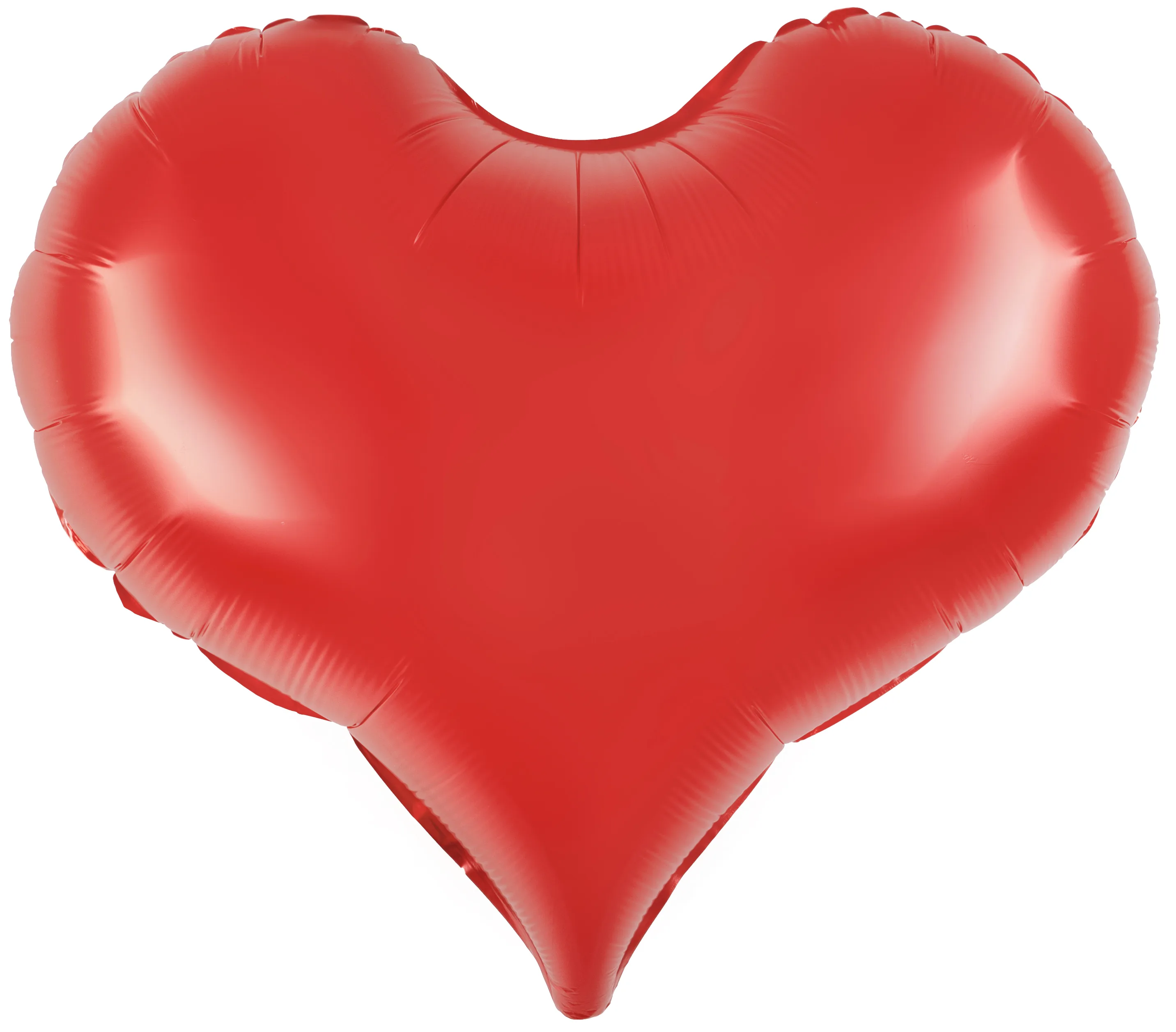 F 24"/61см Сердце, Люкс, Красный, Металлик, 1 шт.(Китай)
